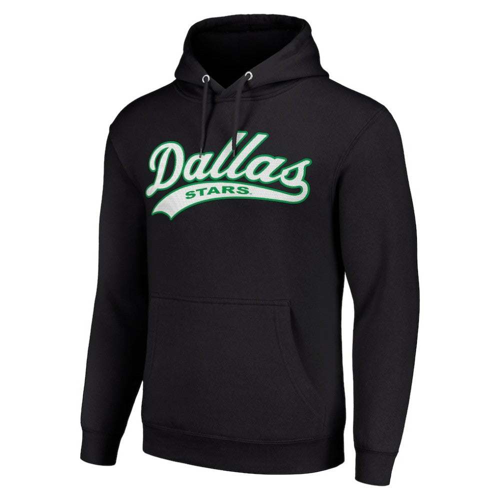 NHL Dallas Stars Starter Tailsweep Fleece Tri-Blend Pullover Hoodie