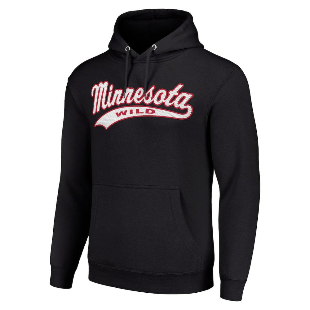 NHL Minnesota Wild Starter Tailsweep Fleece Tri-Blend Pullover Hoodie