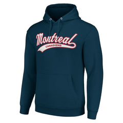 NHL Montreal Canadiens Starter Tailsweep Fleece Tri-Blend Pullover Hoodie
