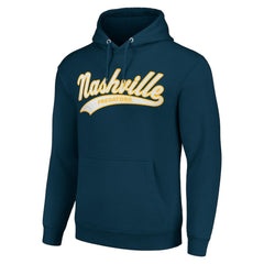 NHL Nashville Predators Starter Tailsweep Fleece Tri-Blend Pullover Hoodie