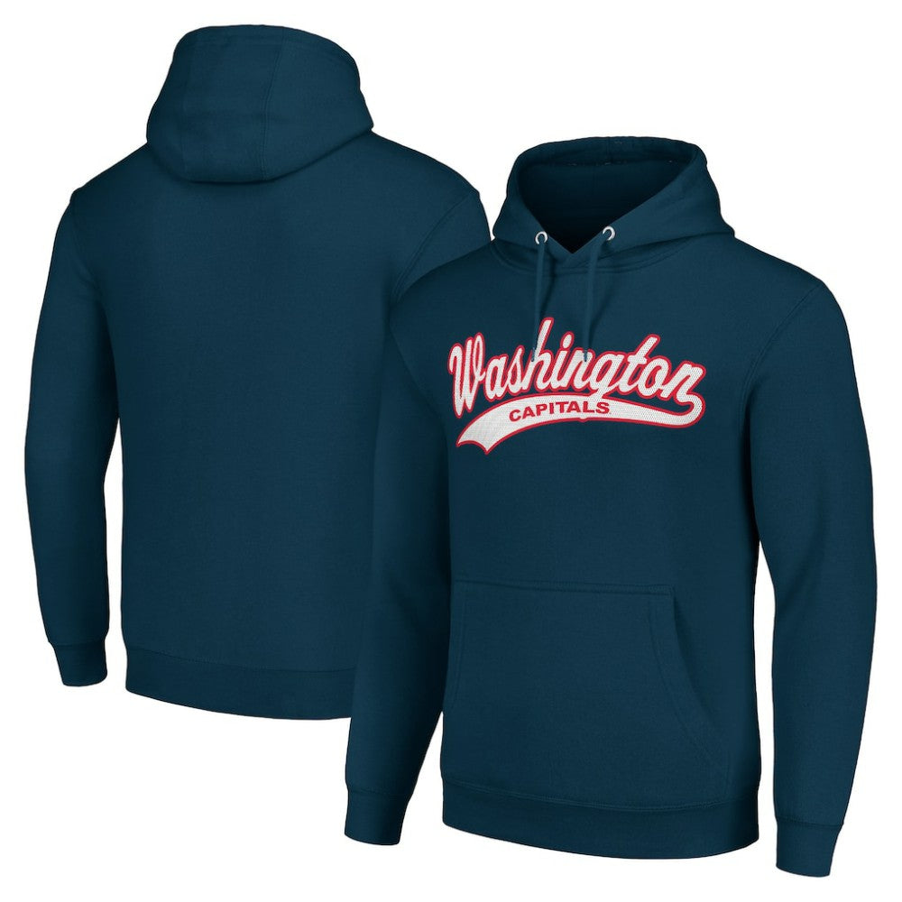 NHL Washington Capitals Starter Tailsweep Fleece Tri-Blend Pullover Hoodie