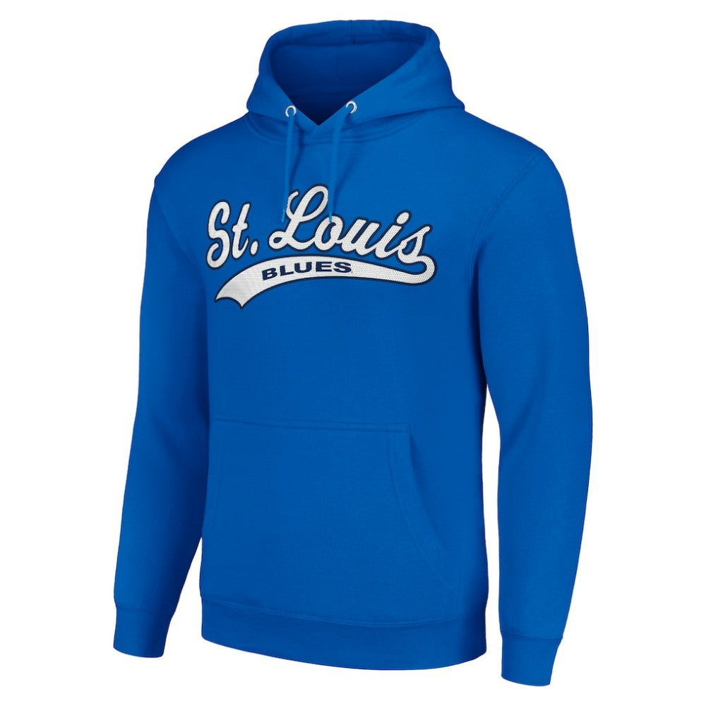 NHL St. Louis Blues Starter Tailsweep Fleece Tri-Blend Pullover Hoodie