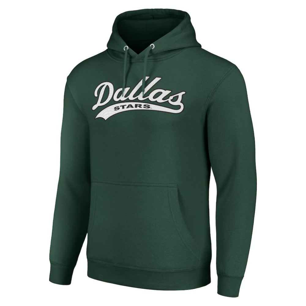 NHL Dallas Stars Starter Tailsweep Fleece Tri-Blend Pullover Hoodie