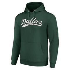 NHL Dallas Stars Starter Tailsweep Fleece Tri-Blend Pullover Hoodie
