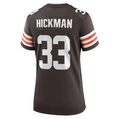 Ronnie Hickman  Women's Team Game Jersey - Cleveland Browns Jerseys