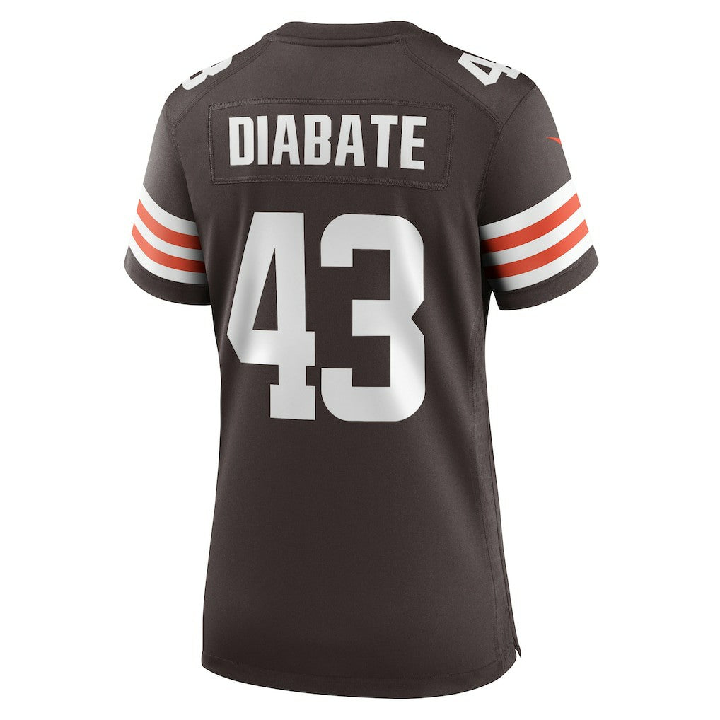 Mohamoud Diabate  Women's Team Game Jersey - Cleveland Browns Jerseys
