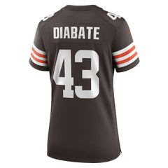 Mohamoud Diabate  Women's Team Game Jersey - Cleveland Browns Jerseys