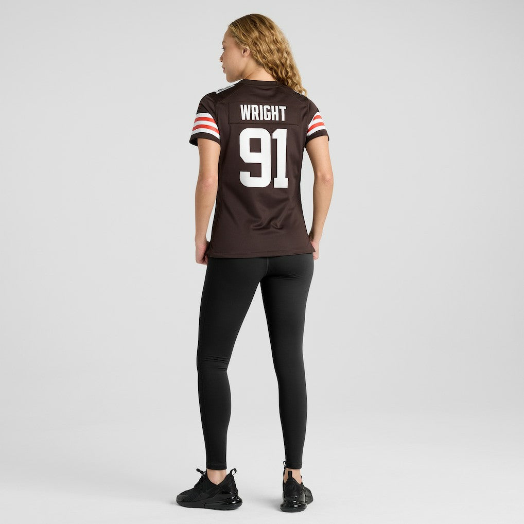Alex Wright  Women's Team Game Jersey - Cleveland Browns Jerseys