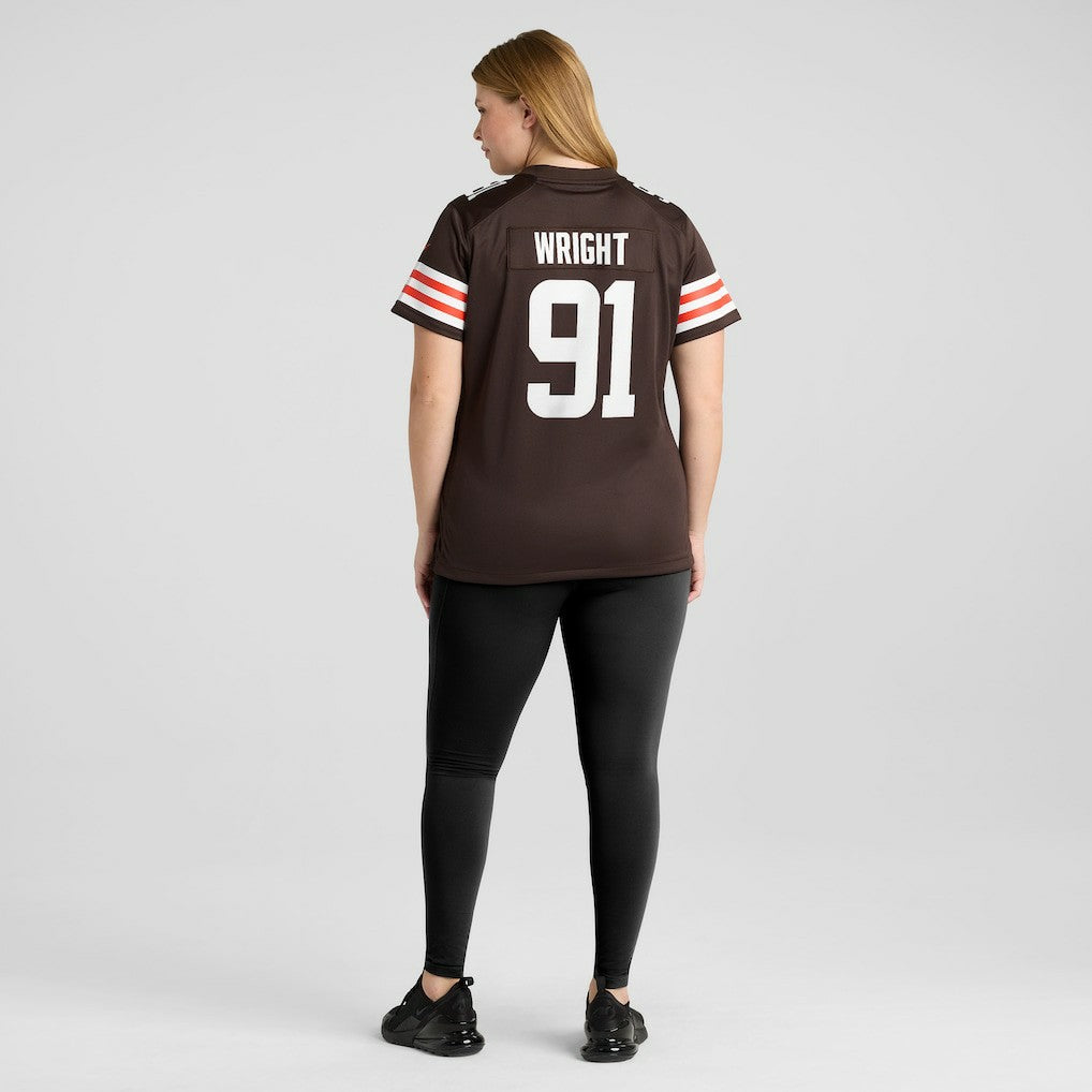 Alex Wright  Women's Team Game Jersey - Cleveland Browns Jerseys