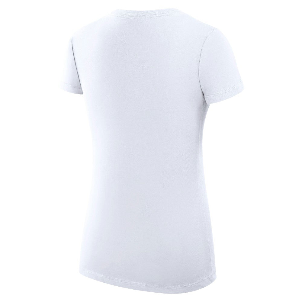 White Milwaukee Brewers G-III 4Her by Carl Banks Women's Super-Slim Fit Lightweight City Graphic V-Neck T-Shirt