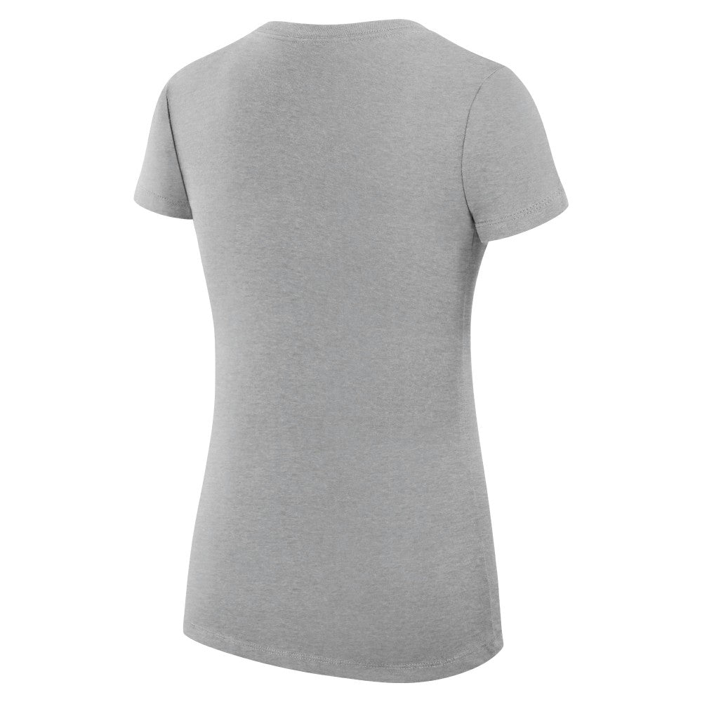 Heather Gray Minnesota Twins G-III 4Her by Carl Banks Women's Super-Slim Fit Lightweight City Graphic V-Neck T-Shirt
