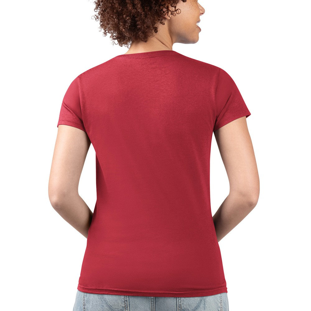 Red Minnesota Twins G-III 4Her by Carl Banks Women's Super-Slim Fit Lightweight City Graphic V-Neck T-Shirt