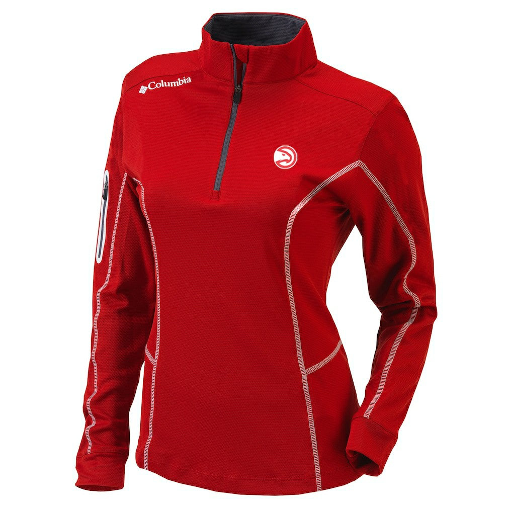 Columbia Atlanta Hawks Women's Omni-Wick Shotgun Quarter-Zip Pullover Top