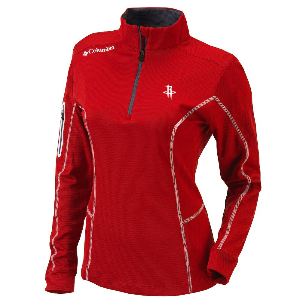 Columbia Houston Rockets Women's Omni-Wick Shotgun Quarter-Zip Pullover Top sale
