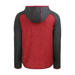 Heather Red/Heather Charcoal Chicago White Sox Cutter & Buck Stars & Stripes Mainsail Sweater-Knit Full-Zip Hoodie