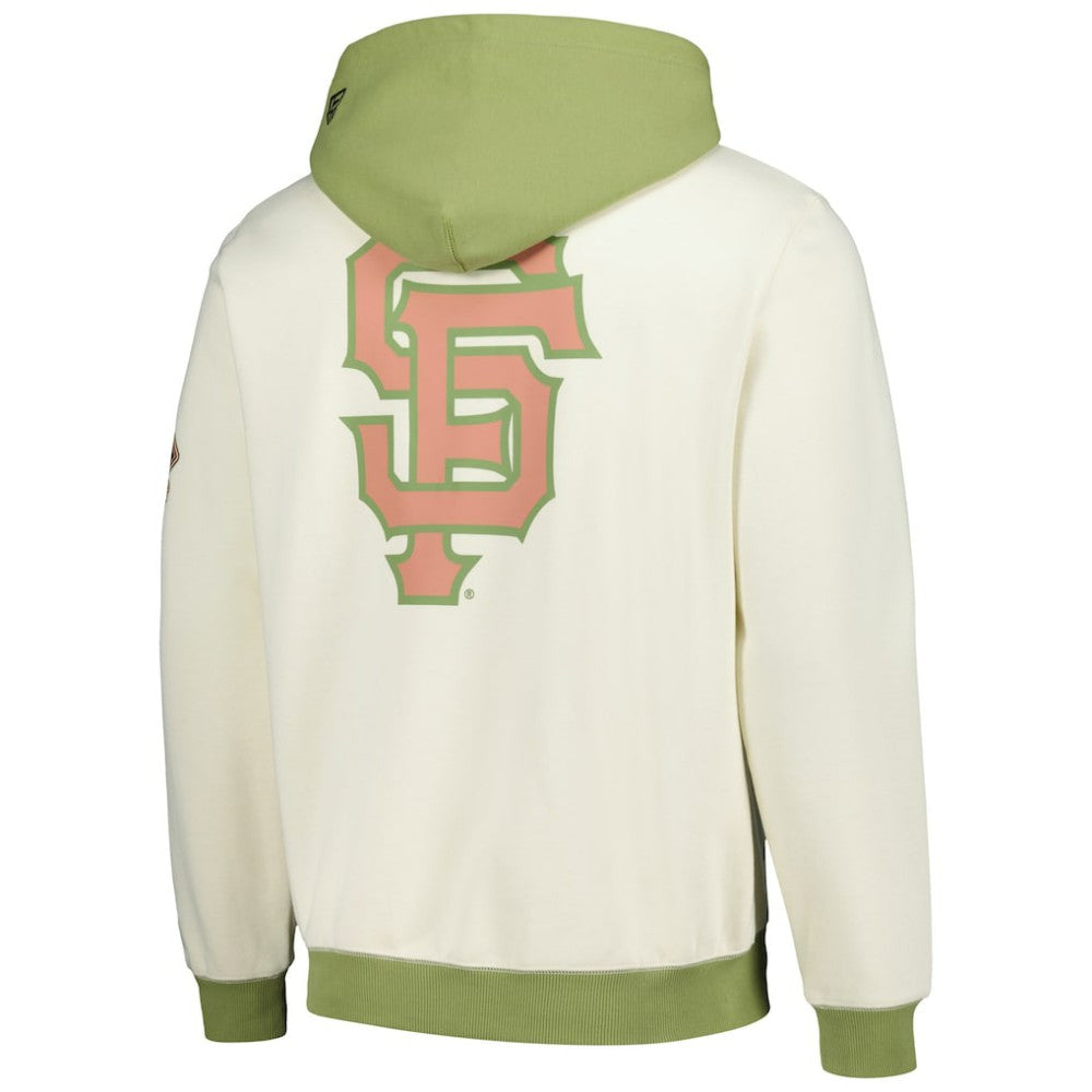 Cream/Green San Francisco Giants New Era Color Pop Pullover Hoodie