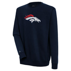 Antigua Victory Crewneck Pullover Sweatshirt - Denver Broncos Pullover