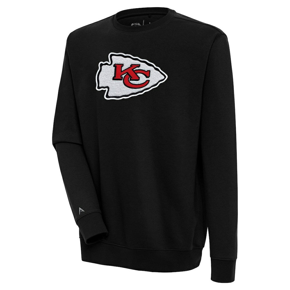 Antigua Victory Crewneck Pullover Sweatshirt - Kansas City Chiefs Pullover