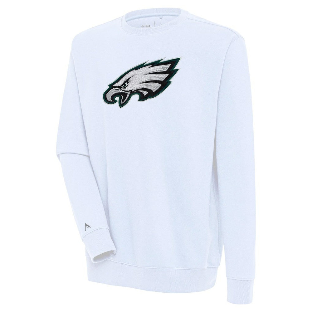 Antigua Victory Crewneck Pullover Sweatshirt - Philadelphia Eagles Pullover