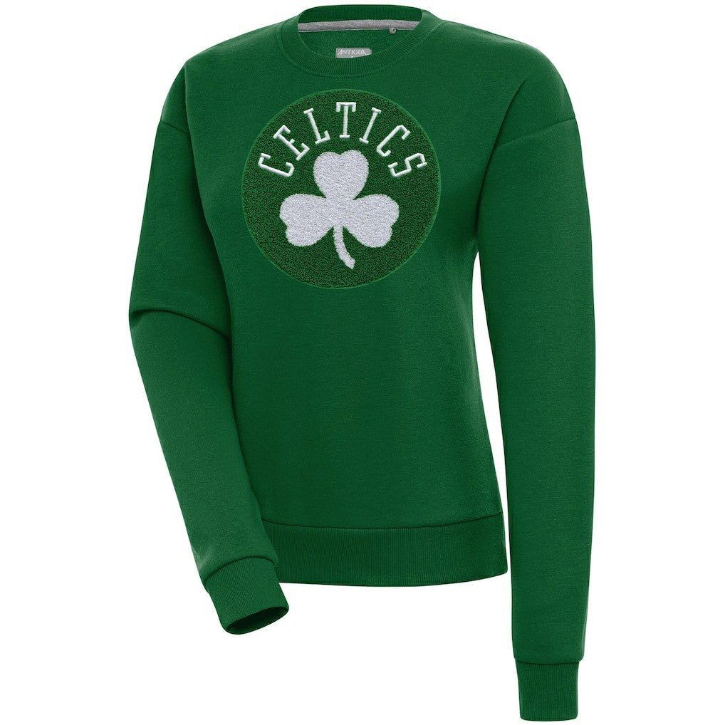 Boston Celtics Antigua Women's Victory Crewneck Pullover Sweatshirt