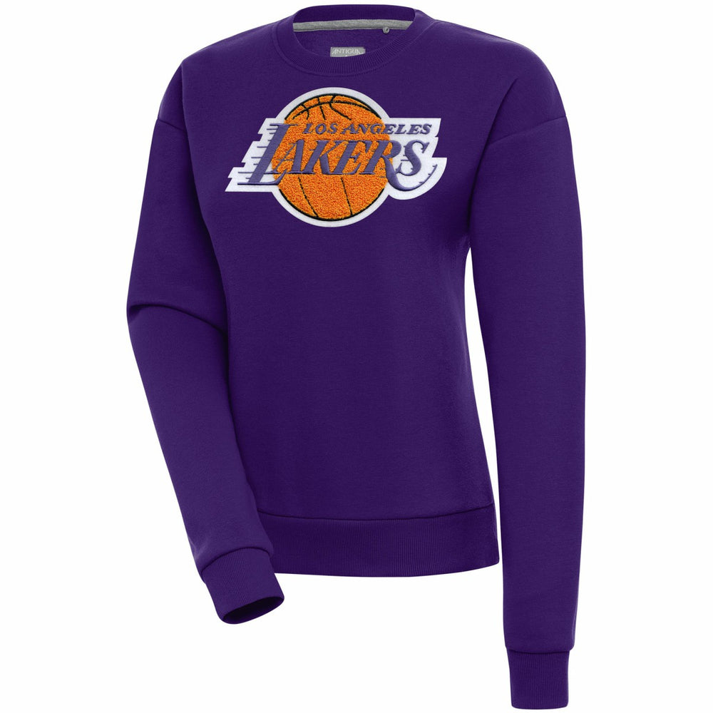 Los Angeles Lakers Antigua Women's Victory Crewneck Pullover Sweatshirt