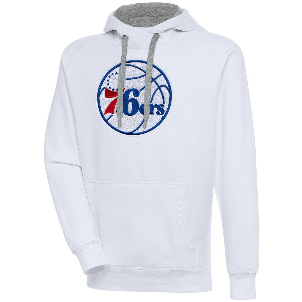 Philadelphia 76ers Antigua Victory Pullover Hoodie