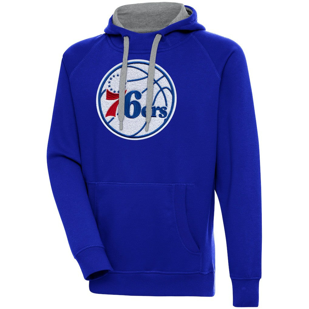 Philadelphia 76ers Antigua Victory Pullover Hoodie