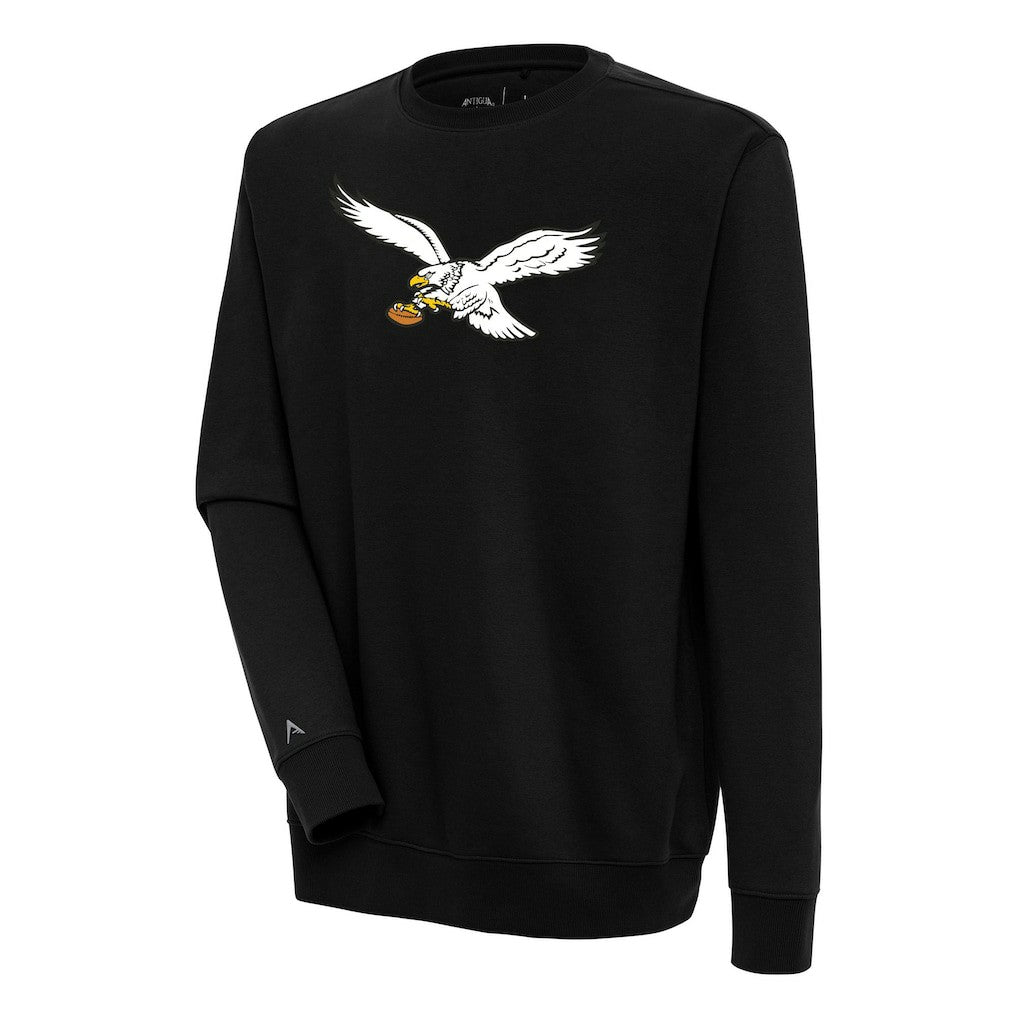 Adult Throwback Logo Victory Crewneck Pullover Sweatshirt - Philadelphia Eagles Pullover