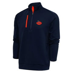 Adult Throwback Logo Generation Quarter-Zip Pullover Top - Chicago Bears Pullover