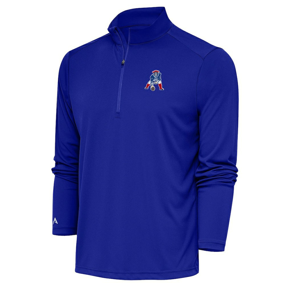 Adult Throwback Logo Tribute Quarter-Zip Pullover - New England Patriots Pullover