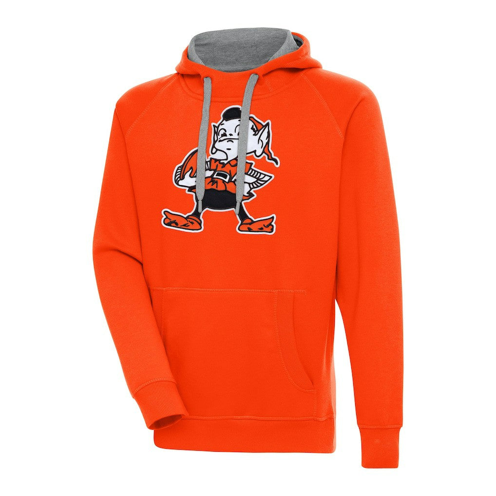 Adult Throwback Logo Victory Pullover Hoodie - Cleveland Browns Hoodies
