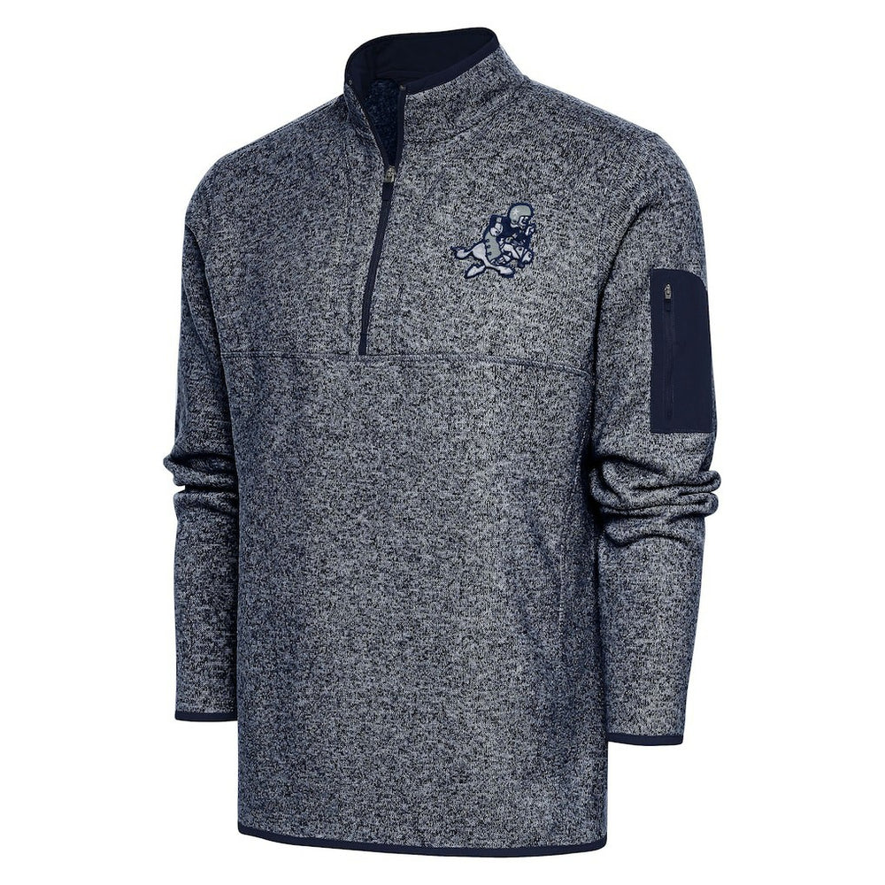 Adult Throwback Logo Fortune Quarter-Zip Pullover Jacket - Dallas Cowboys Pullover