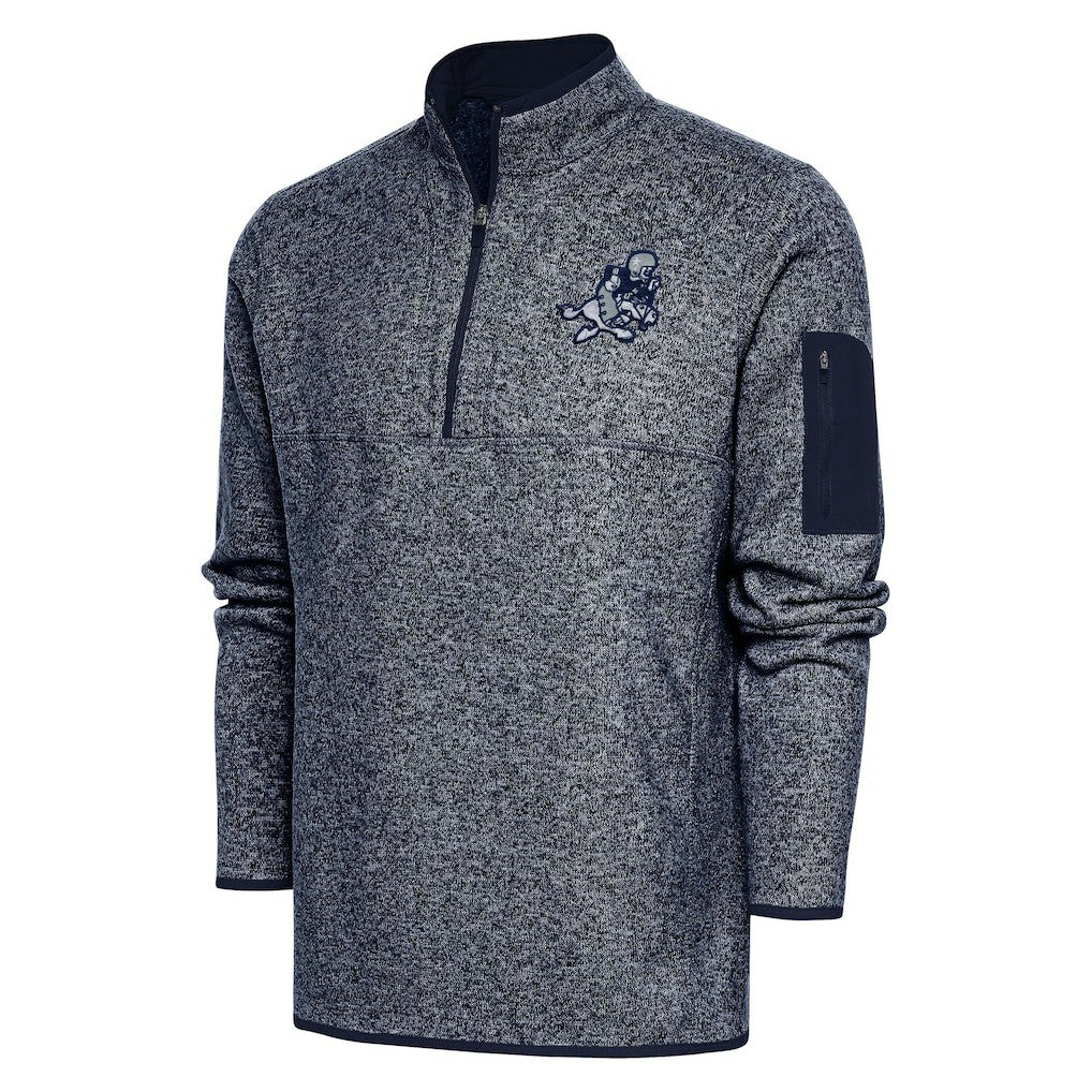 Adult Throwback Logo Fortune Quarter-Zip Pullover Jacket - Dallas Cowboys Pullover