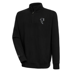 Adult Throwback Logo Victory Quarter-Zip Pullover Top - Atlanta Falcons Pullover