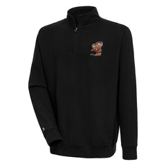 Adult Throwback Logo Victory Quarter-Zip Pullover Top - Cleveland Browns Pullover