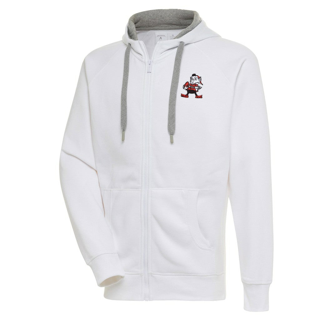 Adult Throwback Logo Victory Full-Zip Hoodie - Cleveland Browns Hoodies