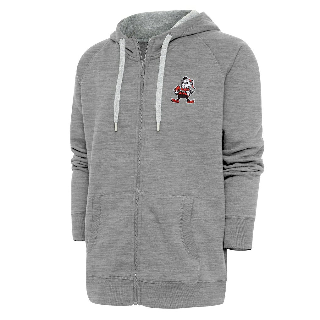 Adult Throwback Logo Victory Full-Zip Hoodie - Cleveland Browns Hoodies