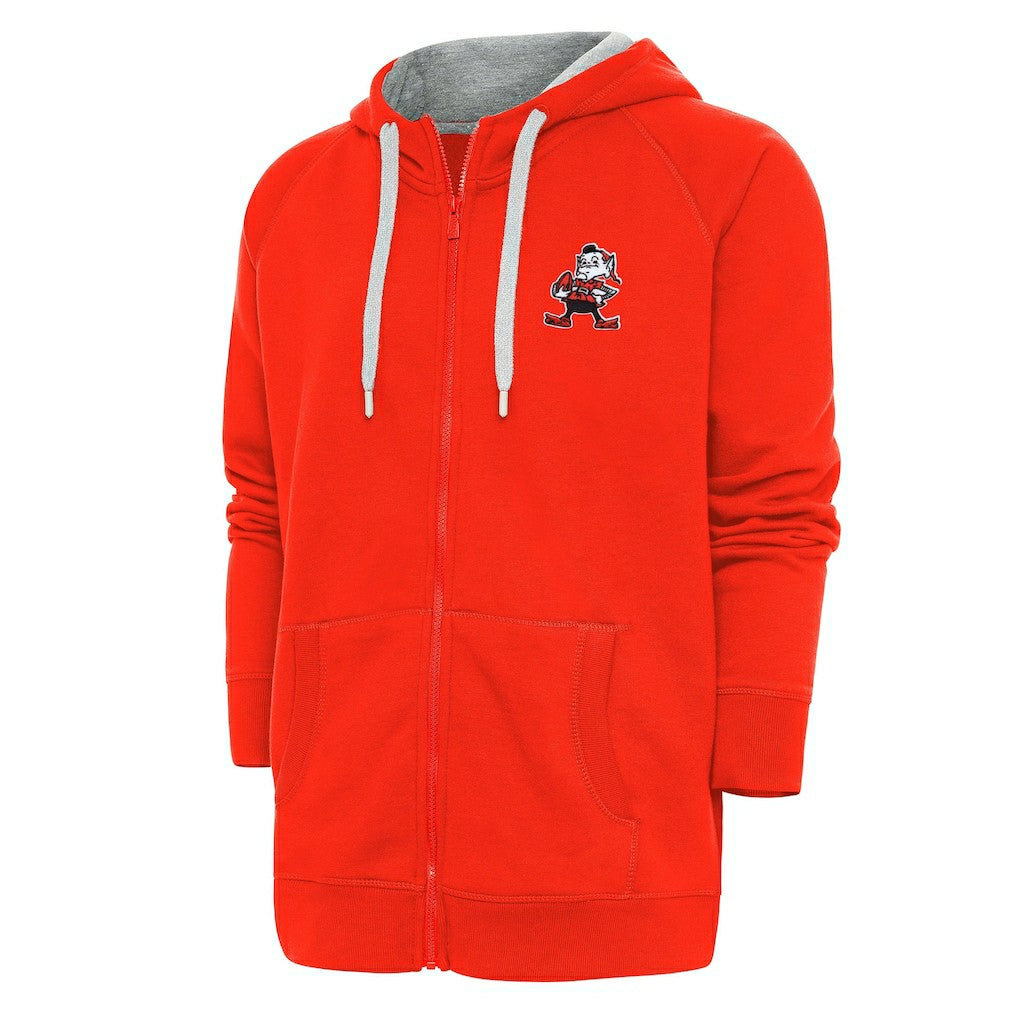 Adult Throwback Logo Victory Full-Zip Hoodie - Cleveland Browns Hoodies