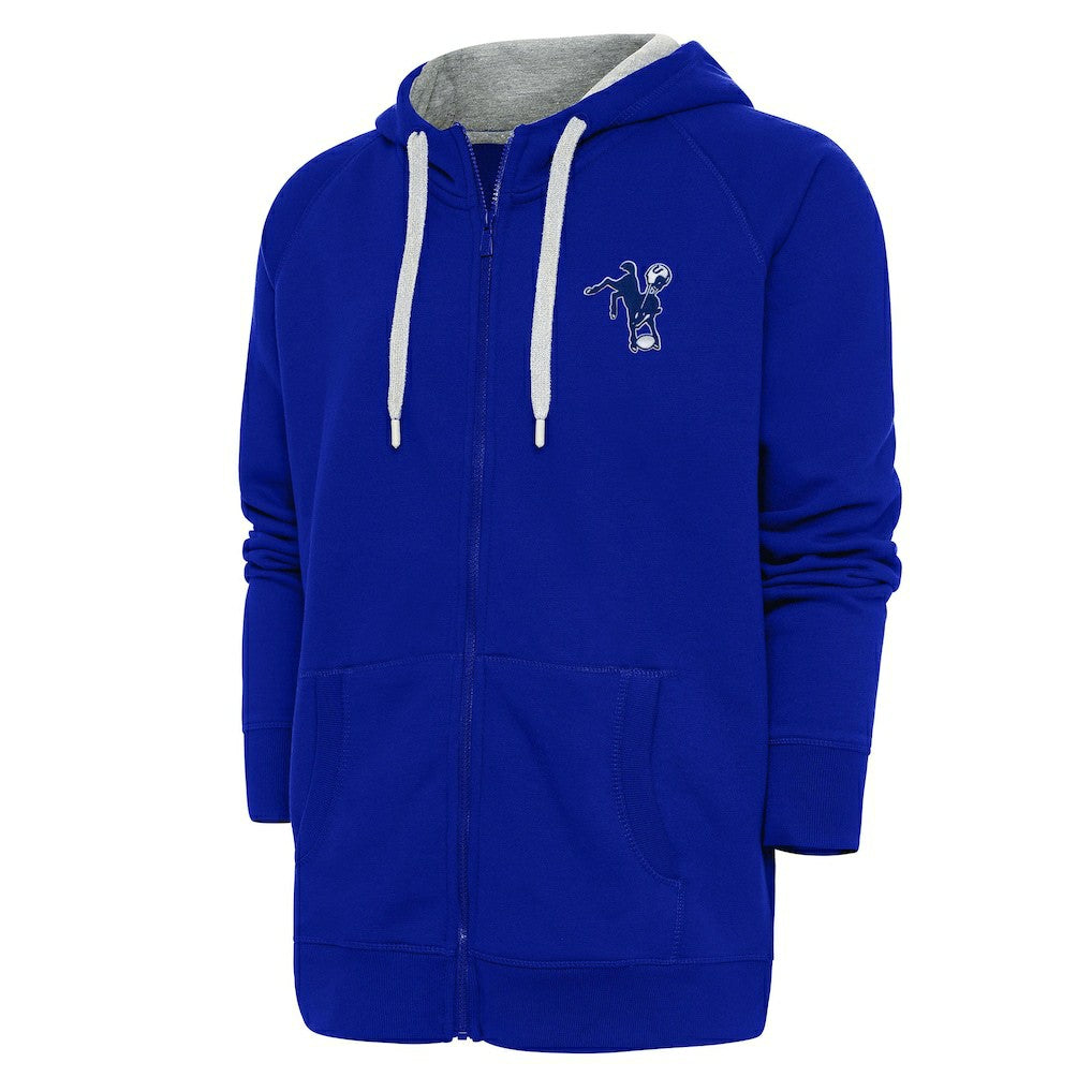 Adult Throwback Logo Victory Full-Zip Hoodie - Indianapolis Colts Hoodies