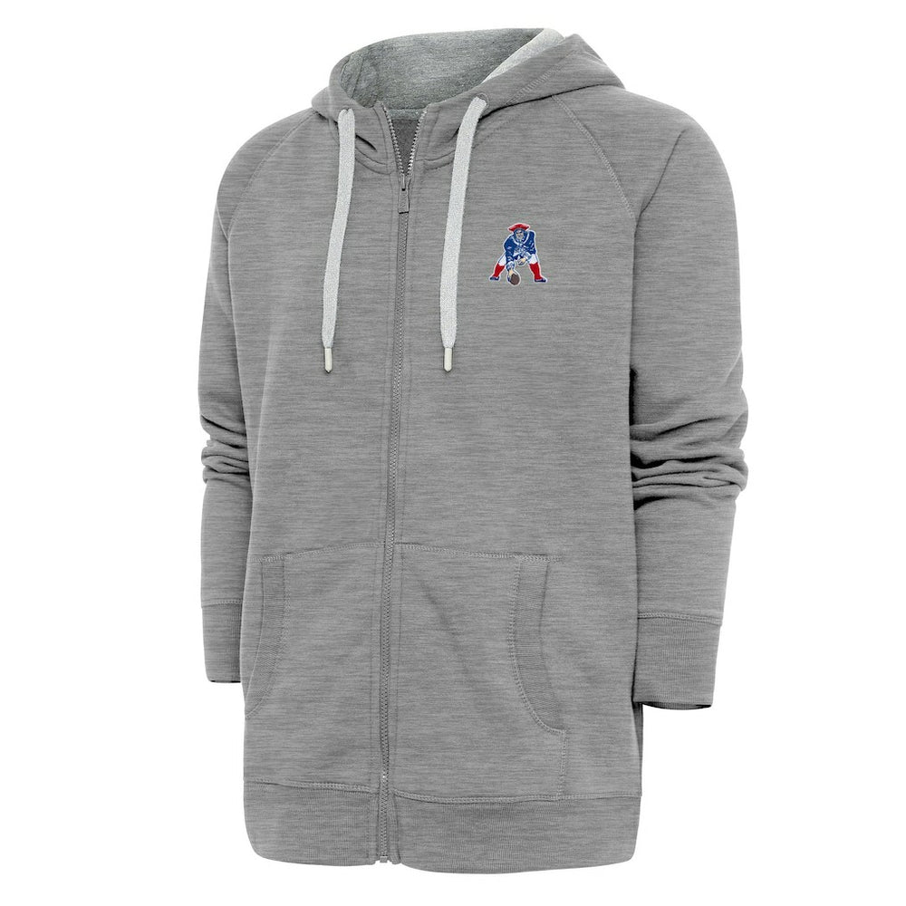 Adult Throwback Logo Victory Full-Zip Hoodie - New England Patriots Hoodies