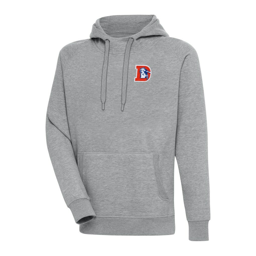 Adult Throwback Logo Victory Pullover Hoodie - Denver Broncos Hoodies