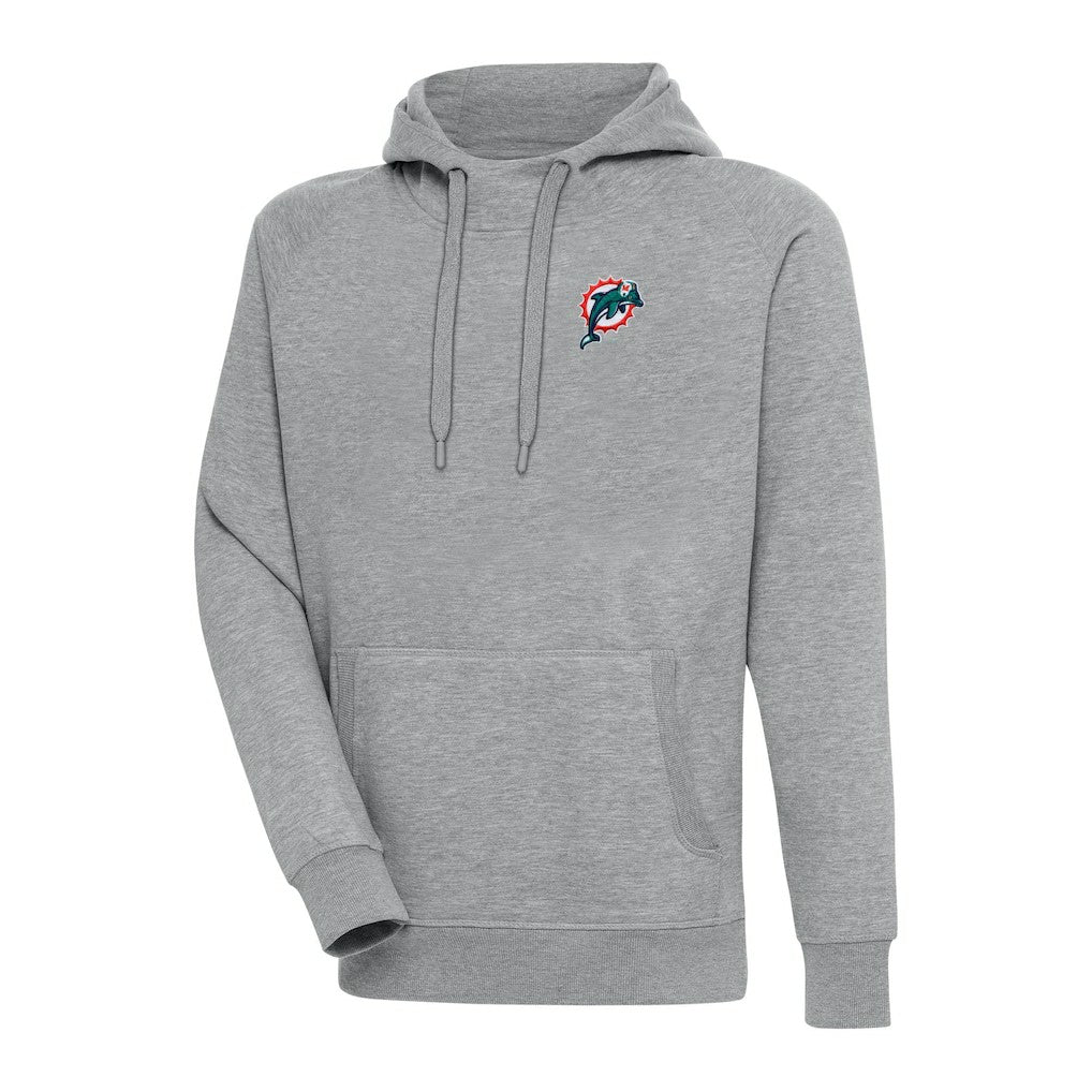 Adult Throwback Logo Victory Pullover Hoodie - Miami Dolphins Hoodies