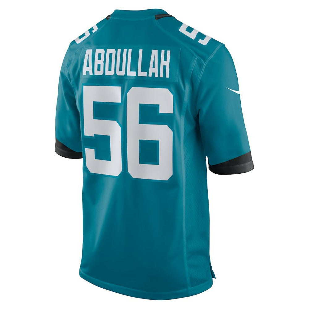 Yasir Abdullah  Team Game Jersey - Jacksonville Jaguars Jerseys