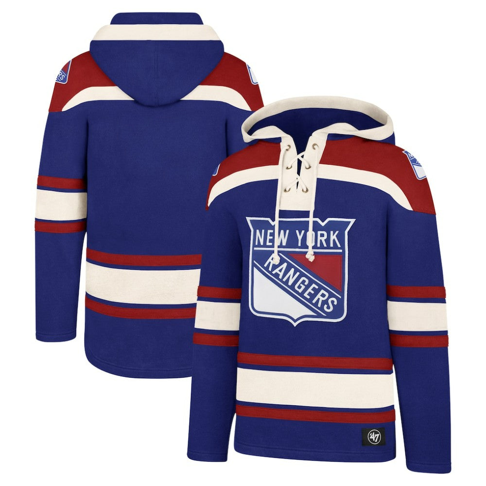 NHL New York Rangers '47 Big & Tall Superior Lacer Pullover Hoodie