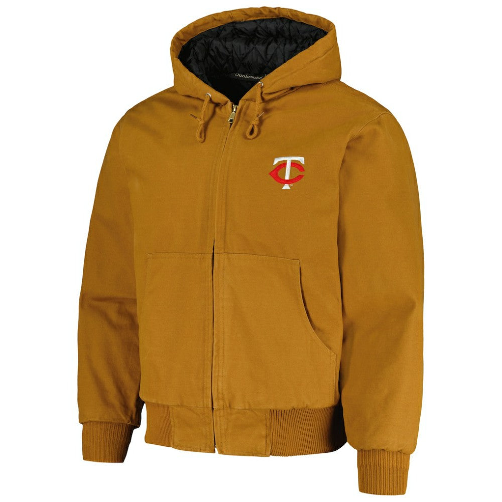 Brown Minnesota Twins Dunbrooke Dakota Work Full-Zip Hoodie Jacket