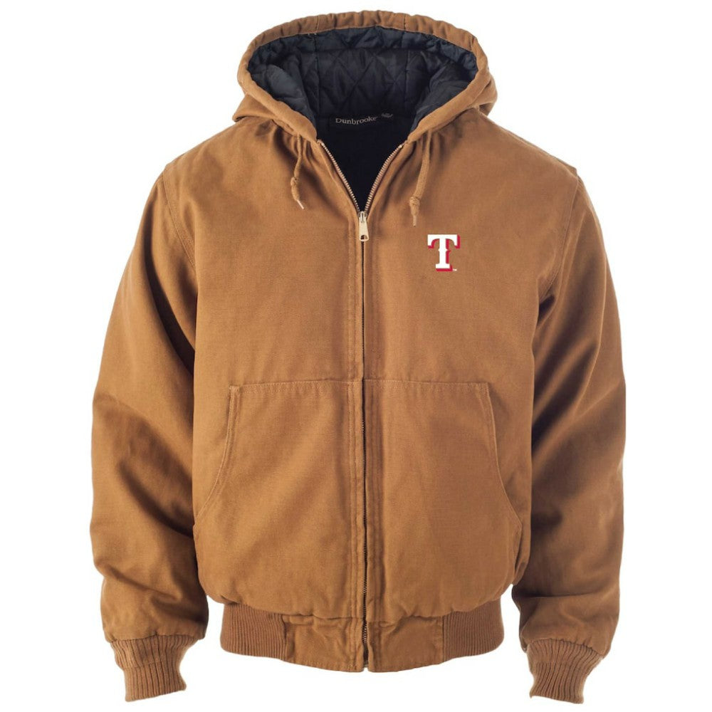 Brown Texas Rangers Dunbrooke Dakota Work Full-Zip Hoodie Jacket