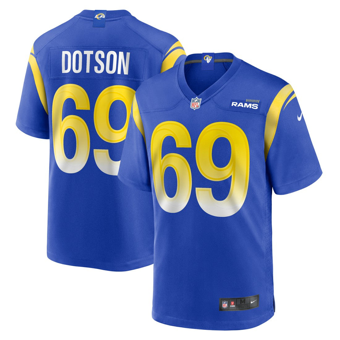 Kevin Dotson  Game Jersey - Los Angeles Rams Jerseys
