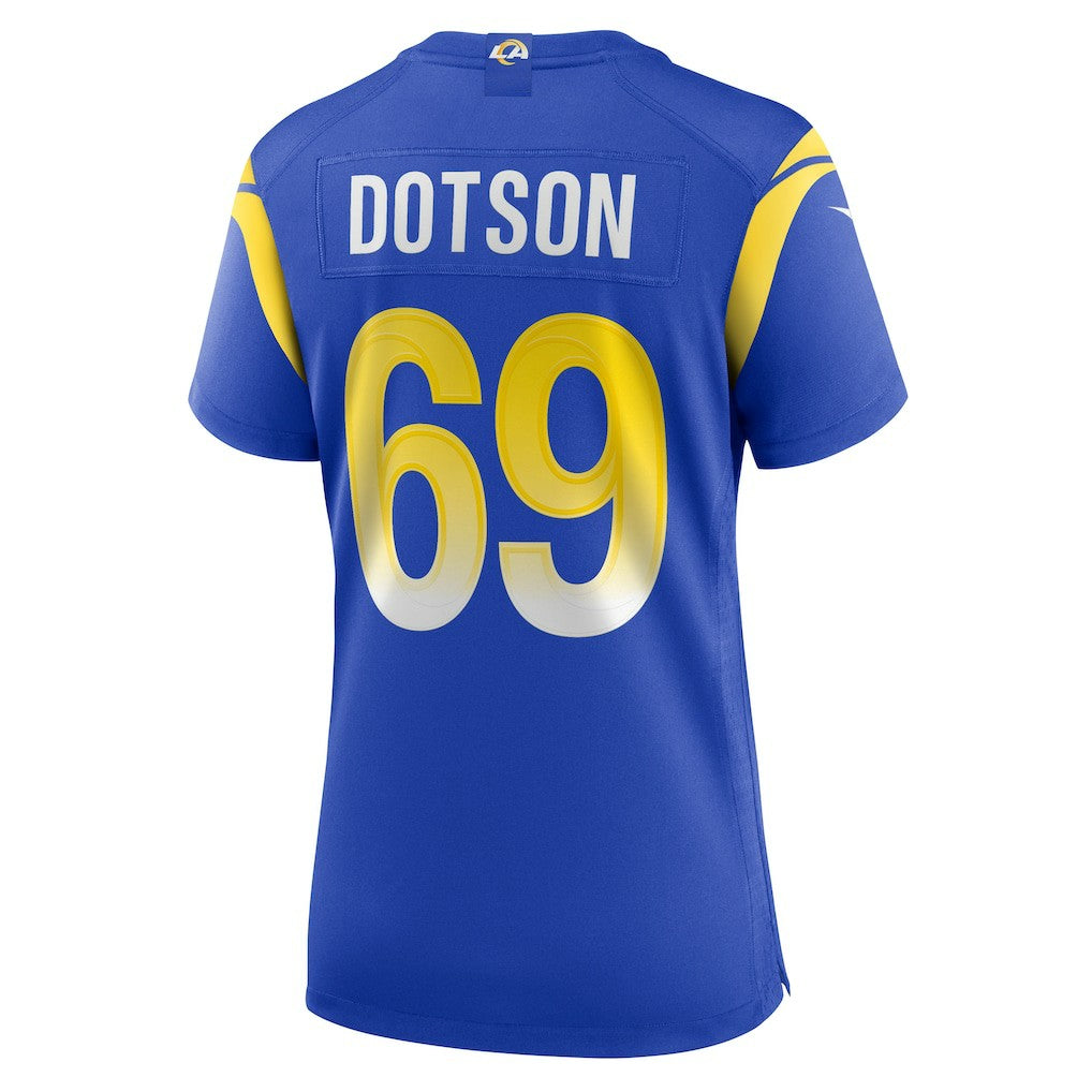 Kevin Dotson  Women's Game Jersey - Los Angeles Rams Jerseys