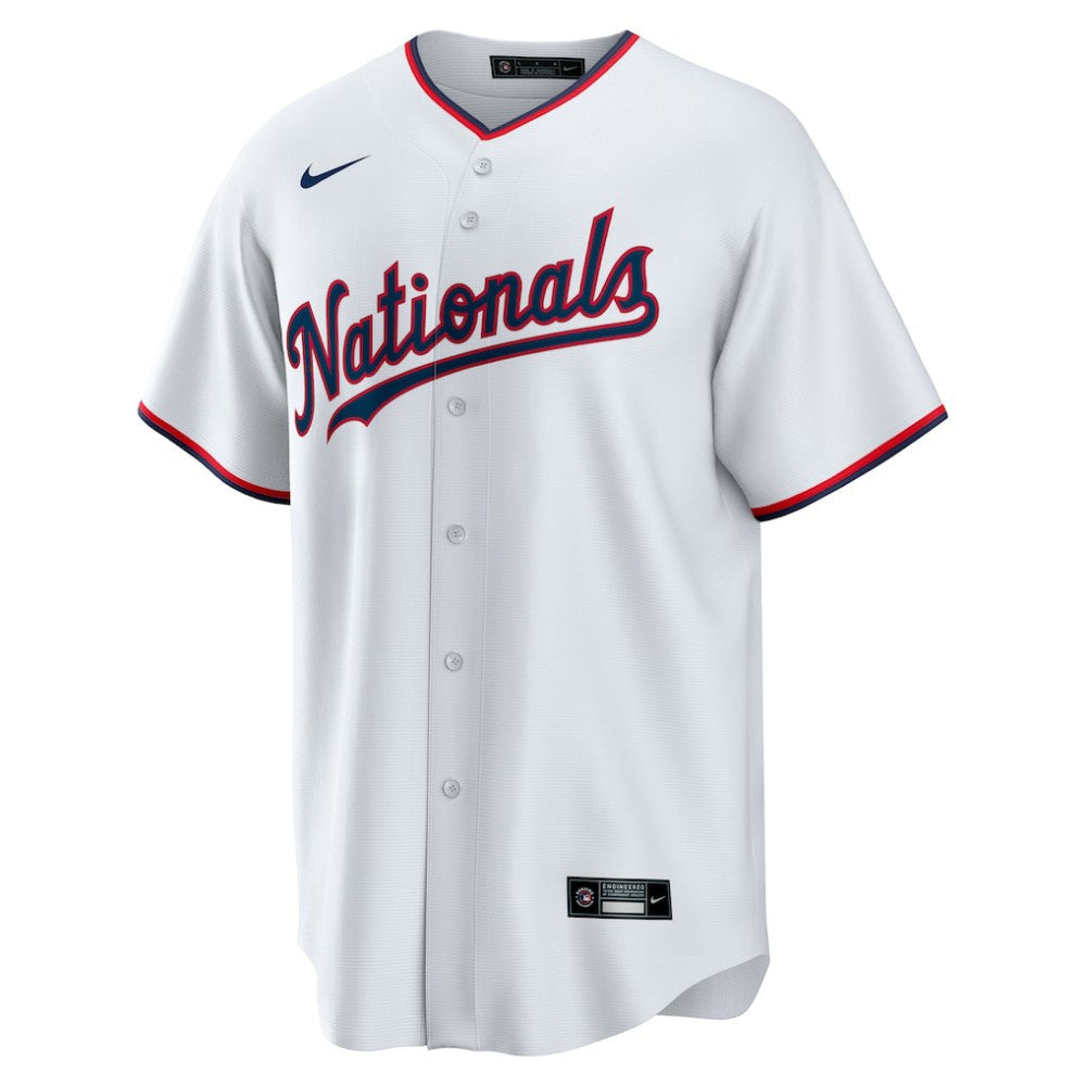 White CJ Abrams Washington Nationals Nike Youth Home Replica Player Jersey