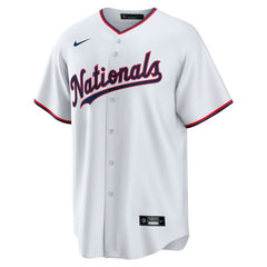 White CJ Abrams Washington Nationals Nike Youth Home Replica Player Jersey